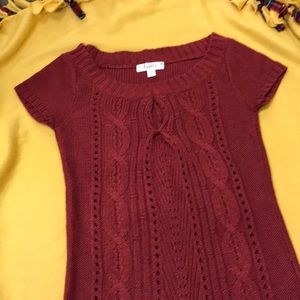 Boat neck sweater